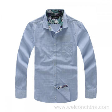 Men Flower Pattern Printed Casual Shirts